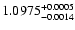 $1.0975^{\rm +0.0005}_{-0.0014}$