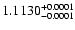$1.1130^{\rm +0.0001}_{-0.0001}$