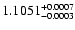 $1.1051^{\rm +0.0007}_{-0.0003}$