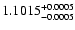 $1.1015^{\rm +0.0005}_{-0.0005}$