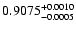 $0.9075^{\rm +0.0010}_{-0.0005}$