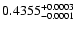 $0.4355^{\rm +0.0003}_{-0.0001}$
