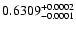 $0.6309^{\rm +0.0002}_{-0.0001}$