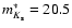 $m_{K_{\rm s}}^*=20.5$