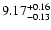 $\rm 9.17^{+0.16}_{-0.13}$