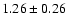 $1.26\pm0.26$
