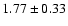 $1.77\pm0.33$