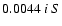 $0.0044 \ i \ S$
