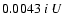 $0.0043 \ i \ U$