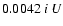 $0.0042 \ i \ U$
