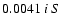 $0.0041 \ i \ S$