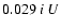 $0.029 \ i \ U$