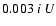 $0.003 \ i \ U$