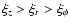 $\xi_{z} > \xi_{r} > \xi_{\phi} $