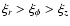 $ \xi_{r}> \xi_{\phi} > \xi_{z} $