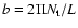 $ b=2 \Pi N_{\rm t}/L$
