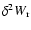 $\delta^{2} W_{\rm r}$