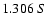 $1.306 \ S $