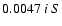 $0.0047 \ i \ S$