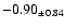 $ -0.90 _{\pm 0.84 }$