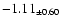 $ -1.11 _{\pm 0.60 }$