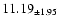 $ 11.19 _{\pm 1.95 }$