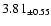$ 3.81 _{\pm 0.55 }$