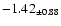 $ -1.42 _{\pm 0.88 }$