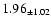 $ 1.96 _{\pm 1.02 }$