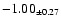 $ -1.00 _{\pm 0.27 }$