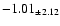 $ -1.01 _{\pm 2.12 }$