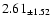 $ 2.61 _{\pm 1.52 }$
