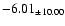 $ -6.01 _{\pm 10.00 }$