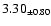 $ 3.30 _{\pm 0.80 }$