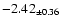 $ -2.42 _{\pm 0.36 }$