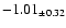 $ -1.01 _{\pm 0.32 }$