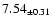 $ 7.54 _{\pm 0.31 }$