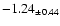 $ -1.24 _{\pm 0.44 }$