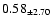 $ 0.58 _{\pm 2.70 }$