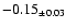 $ -0.15 _{\pm 0.03 }$
