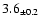 $ 3.6 _{\pm 0.2 }$