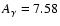 $A_{\gamma}=7.58$