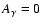 $A_{\gamma}=0$