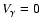 $V_{\gamma}=0~$