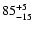 $\rm 85_{-15}^{+5}$