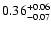 $\rm0.36_{-0.07}^{+0.06}$