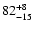 $\rm 82_{-15}^{+8}$
