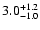 $\rm 3.0^{+1.2}_{-1.0}$