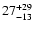 $\rm 27^{+29}_{-13}$