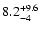 $\rm 8.2^{+9.6}_{-4}$